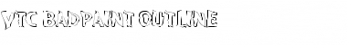 Download VTC BadPaint Outline Font Title Preview