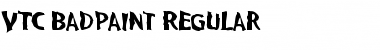 Download VTC BadPaint Regular Font Title Preview