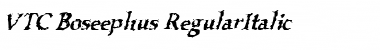 Download VTC Boseephus Italic Font Title Preview