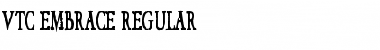 Download VTC Embrace Regular Font Title Preview