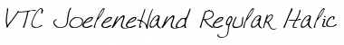 Download VTC JoeleneHand Italic Font Title Preview