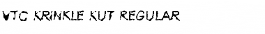 Download VTC Krinkle-Kut Regular Font Title Preview