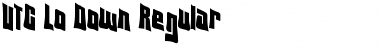 Download VTC Lo-Down Regular Font Title Preview