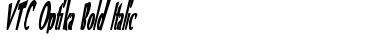 Download VTC Optika Bold Italic Font Title Preview