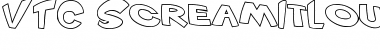 Download VTC ScreamItLoudOutline Outline Font Title Preview