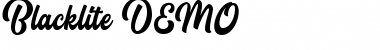 Download Blacklite DEMO Regular Font Title Preview