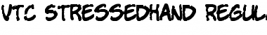 Download VTC StressedHand Regular Font Title Preview