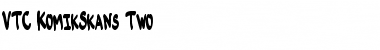 Download VTC-KomikSkans-Two Regular Font Title Preview