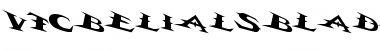 Download VTCBelialsBladeTricked Regular Font Title Preview
