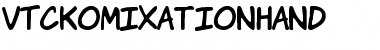 Download VTCKomixationHand Regular Font Title Preview
