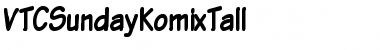 Download VTCSundayKomixTall Medium Font Title Preview