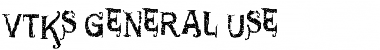 Download VTKS GENERAL USE Regular Font Title Preview
