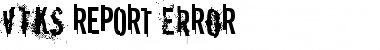 Download vtks REPORT erRoR Regular Font Title Preview