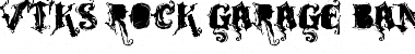 Download VTKS ROCK GARAGE BAND Regular Font Title Preview