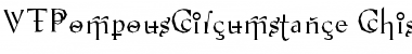 Download VTPompousCircumstance Chiseled Font Title Preview