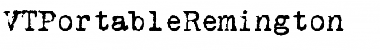 Download VTPortableRemington Regular Font Title Preview