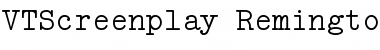Download VTScreenplay RemingtonB Font Title Preview