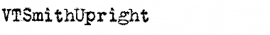 Download VTSmithUpright Regular Font Title Preview