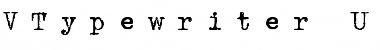 Download VTypewriter Regular Font Title Preview