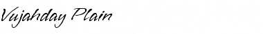 Download Vujahday Plain Plain Font Title Preview