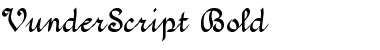 Download VunderScript Bold Font Title Preview