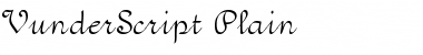 Download VunderScript Plain Font Title Preview