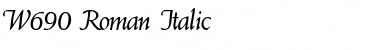 Download W690-Roman Italic Font