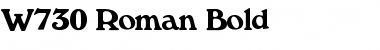 Download W730-Roman Bold Font