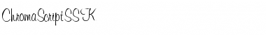 Download ChromaScriptSSK Regular Font Title Preview