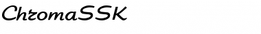 Download ChromaSSK Regular Font Title Preview