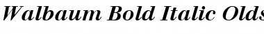 Download Walbaum ItalicBold Font Title Preview