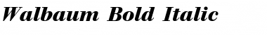 Download Walbaum Bold Italic Font Title Preview