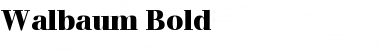 Download Walbaum Bold Font Title Preview