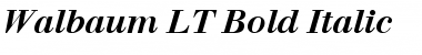 Download Walbaum LT BoldItalic Regular Font Title Preview