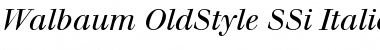 Download Walbaum OldStyle SSi Italic Oldstyle Figures Font Title Preview