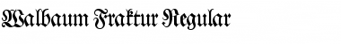 Download Walbaum-Fraktur Regular Font Title Preview
