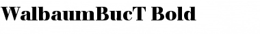 Download WalbaumBucT Bold Font Title Preview