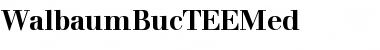 Download WalbaumBucTEEMed Regular Font Title Preview