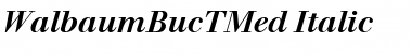 Download WalbaumBucTMed Italic Font Title Preview