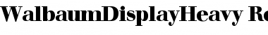 Download WalbaumDisplayHeavy Regular Font Title Preview