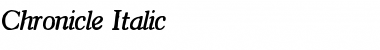 Download Chronicle Italic Font Title Preview