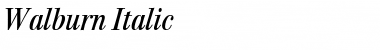 Download Walburn Italic Font Title Preview