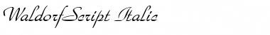 Download WaldorfScript Italic Font