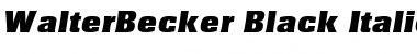 Download WalterBecker-Black Italic Font