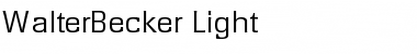 Download WalterBecker-Light Regular Font