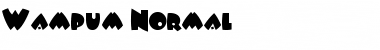 Download Wampum Normal Font Title Preview