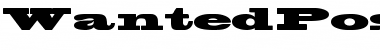 Download WantedPosterSSK Regular Font Title Preview