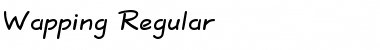 Download Wapping Regular Font Title Preview