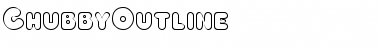 Download ChubbyOutline Regular Font Title Preview