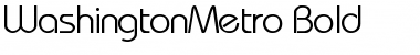 Download WashingtonMetro Bold Font Title Preview